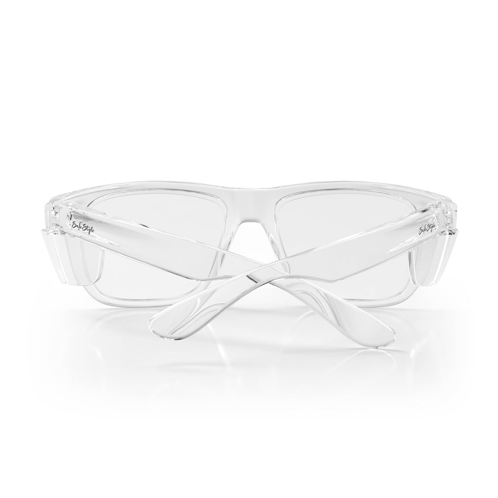 Fusions XL Clear Frame Prescription Safety Glasses
