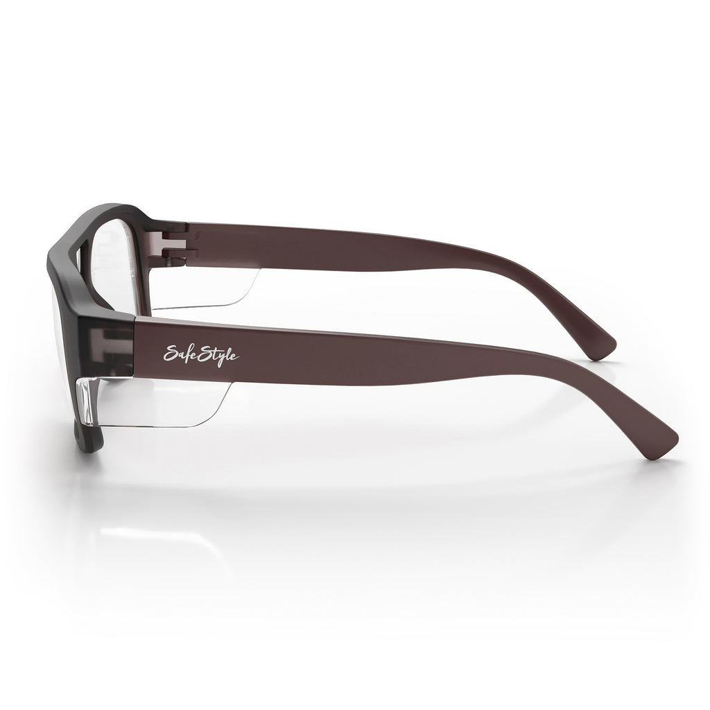 Skylines Chocolate Frame Prescription Safety Glasses